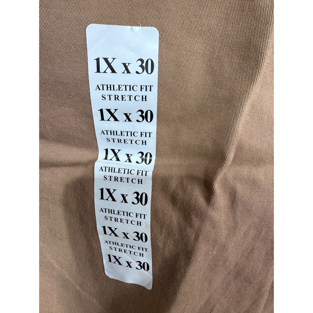True Nation 1X x 30 Brown Jogger Pants Men's Plus Athletic Fit‎ Stretch New - Picture 4 of 5